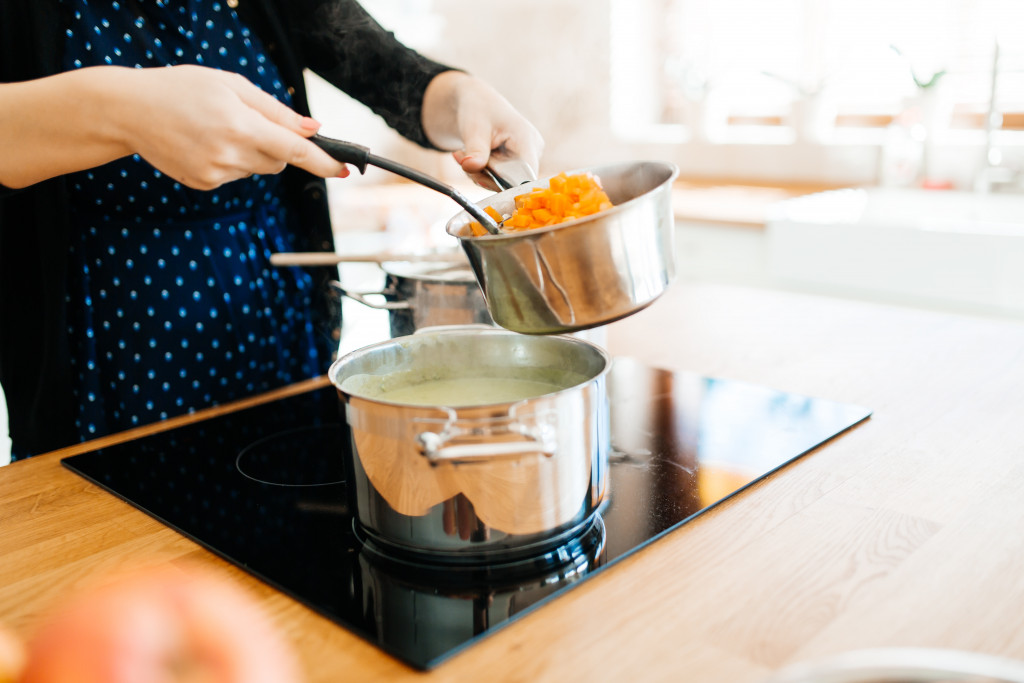 woman cooking