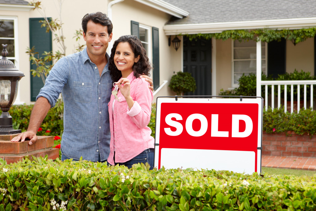 couple in new house