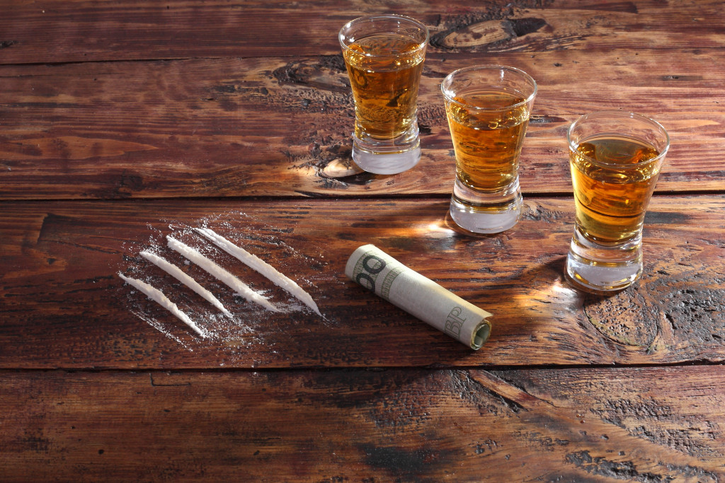 drugs and alcohol concept of substance addiction